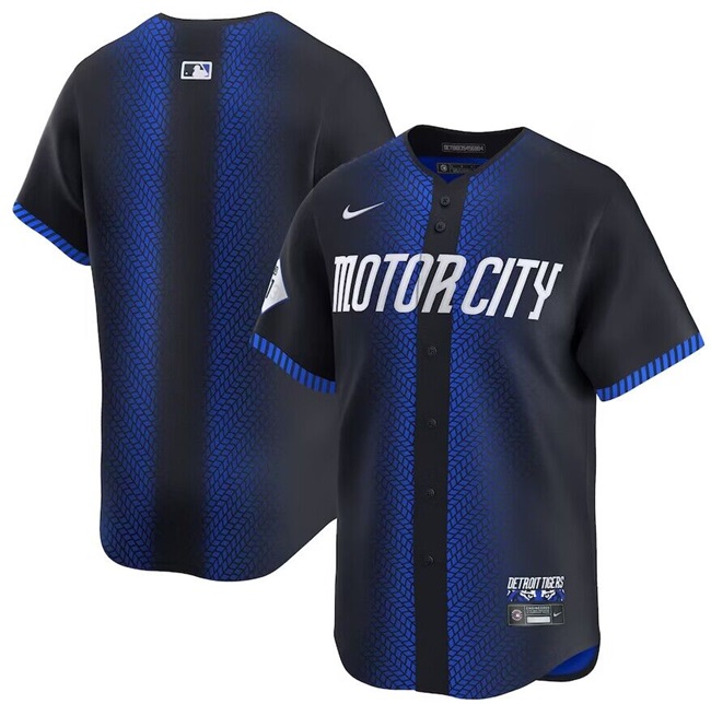 Men's Detroit Tigers Blank 2024 Navy City Connect Cool Base Limited Stitched Jersey Men's Detroit Tigers Blank 2024 Navy City Connect Cool Base Limited Stitched Jersey